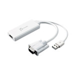 j5create VGA to HDMI Video Audio Adapter, White