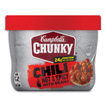 Campbell's Chunky Firehouse Hot and Spicy Chili with Beans, 15.25 oz, 8/Carton