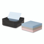 Post-it Pop-up Notes Wave Design Dispenser with Notes, For 3 x 3 Pads, Includes (3) 90-Sheet Simply Serene Collection Colors Pop-up Pads, Black