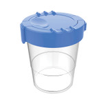 deflecto Antimicrobial No Spill Paint Cup, 3.46 w x 3.93 h, Blue