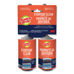 Scotch-Brite Everyday Clean Lint Roller, 70 Sheets/Roll, 2/Pack