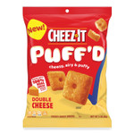 Cheez-It Puff'd Crackers, Double Cheese, 3 oz Bag, 6/Carton