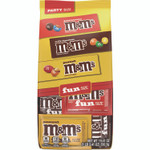 M & M's M and M'S Milk Chocolate, Peanut and Peanut Butter Variety Pack Fun Size Chocolate Candy Assortment, 19.41 oz Bag M & M's M and M'S Milk Chocolate, Peanut and Peanut Butter Variety Pack Fun Size Chocolate Candy Assortment, 19.41 oz Bag