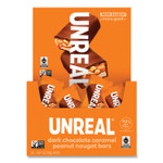 UNREAL Dark Chocolate Caramel Peanut Nougat Bars, 0.67 oz Individually Wrapped, 40/Pack