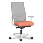 HON Ignition 2.0 4-Way Stretch Mid-Back Mesh Task Chair, White Lumbar Support, Passion Fruit Seat, Fog Back, White Base HON Ignition 2.0 4-Way Stretch Mid-Back Mesh Task Chair, White Lumbar Support, Passion Fruit Seat, Fog Back, White Base