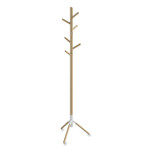 Safco Resi Standing Coat Tree, 6 Hook, 17.25w x 17.25d x 69.5h, White Safco Resi Standing Coat Tree, 6 Hook, 17.25w x 17.25d x 69.5h, White