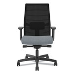 HON Ignition 2.0 4-Way Stretch Mid-Back Mesh Task Chair, Gray Adjustable Lumbar Support, Basalt/Black