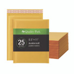 Quality Park Kraft Bubble Mailers, Barrier Bubble Cushion, Redi-Seal Adhesive Closure, 8.25 x 11, Brown Kraft, 25/Pack Quality Park Kraft Bubble Mailers, Barrier Bubble Cushion, Redi-Seal Adhesive Closure, 8.25 x 11, Brown Kraft, 25/Pack