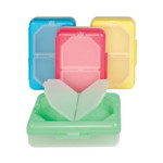 C-Line Storage Box, 3 Compartments, 8.25" x 5.43" x 2.43", Assorted Colors, 12/Carton