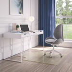 deflecto Oceanmat Hard Floor Chair Mat, 45 x 53, Lipped, Clear