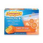 Emergen-C Immune+ Formula, 0.33 oz, Super Orange, 30 Packets