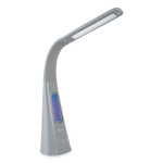 OttLite Cool Breeze Fan Lamp, 15" to 26.5" High, Gray OttLite Cool Breeze Fan Lamp, 15" to 26.5" High, Gray