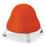 Safco Runtz Ball Chair, Backless, Supports Up to 250 lb, Orange Fabric Seat, Silver Base