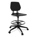 Safco Commute Extended Height Task Chair, Supports Up to 275 lb, 22.25" to 32.25" Seat Height, Black Seat, Black Back, Black Base Safco Commute Extended Height Task Chair, Supports Up to 275 lb, 22.25" to 32.25" Seat Height, Black Seat, Black Back, Black Base