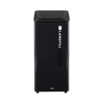 Rubbermaid Commercial Sustain Decorative Refuse with Recycling Lid, 23 gal, Metal/Plastic, Black