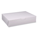 SCT Bakery Boxes, Standard, 19 x 14 x 4, White, Paper, 50/Carton