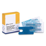 First Aid Only Blue Metal Detectable Fabric Adhesive Bandages, Four-Wing Knuckle, 1.5 x 3, 40/Box