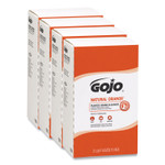 GOJO NATURAL ORANGE Pumice Hand Cleaner Refill, Citrus Scent, 2,000mL, 4/Carton (GOJ7255) View Product Image