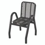 Global Industrial Outdoor Dining Set, Square, 36 x 36 x 36, Black Top, Black Base/Legs