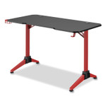 Safco Ultimate Computer Gaming Desk, 47.2" x 23.6" x 29.5", Black/Red