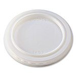 Fabri-Kal Portion Cup Lids, Fits 1 oz Squat Portion Cups, Plastic, Clear, 125/Sleeve, 20 Sleeves/Carton