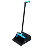 Impact LobbyMaster Plastic Dust Pan, 12.32" Wide, 31.84" Aluminum Handle, Blue/Black, 6/Carton