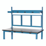 Global Industrial Panel Mounting Rail, For Use with Global Industrial 48" Wide Workbenches, 150 lb Weight Capacity