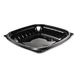 Dart PresentaBowls Pro Black Square Bowls, 24 oz, 8.5 x 8.5 x 1.8, Plastic, 63/Bag, 4 Bags/Carton