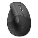 Logitech Lift for Business Vertical Ergonomic Mouse, 2.4 GHz Frequency/32 ft Wireless Range, Right Hand Use, Graphite