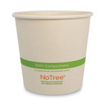 World Centric No Tree Paper Bowls, 24 oz, 4.4" Diameter x 4.5" h, Natural, Sugarcane, 500/Carton