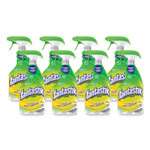 Fantastik Disinfectant Multi-Purpose Cleaner Lemon Scent, 32 oz Spray Bottle, 8/Carton
