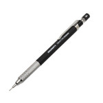AbilityOne 7520016943026 SKILCRAFT Draft Pro Mechanical Drafting Pencil, 0.5 mm, Black Lead, Black/Silver Barrel, 3/Pack (NSN6943026) View Product Image