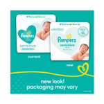 Pampers Sensitive Baby Wipes, 1-Ply, 6.8 x 7, Unscented, White, 56/Pack, 8 Packs/Carton