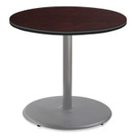NPS Cafe Table, 36" Diameter x 30h, Round Top/Base, Mahogany Top, Gray Base NPS Cafe Table, 36" Diameter x 30h, Round Top/Base, Mahogany Top, Gray Base