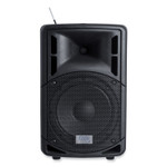 Oklahoma Sound Wireless PA System with Wireless Headset Microphone, 40 W, Black