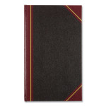 National Texthide Eye-Ease Record Book, Black/Burgundy/Gold Cover, 14.25 x 8.75 Sheets, 300 Sheets/Book (RED57131) View Product Image