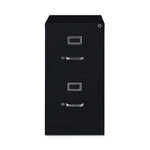 Alera Two-Drawer Economy Vertical File, Letter-Size File Drawers, Black, 15" x 22" x 28.37"