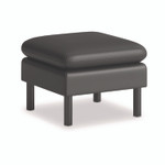 HON Parkwyn Series Ottoman, 23" x 23" x 17.5", Black