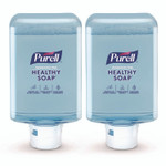 PURELL HEALTHY SOAP with CLEAN RELEASE Technology Refill, For ES10 Dispensers, Fragrance-Free, 1,200 mL, 2/Carton