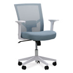 Workspace by Alera Mesh Back Fabric Task Chair, Supports Up to 275 lb, 17.32" to 21.1" Seat Height, Seafoam Blue Seat/Back Workspace by Alera Mesh Back Fabric Task Chair, Supports Up to 275 lb, 17.32" to 21.1" Seat Height, Seafoam Blue Seat/Back