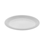 Pactiv Evergreen Meadoware Impact Plastic Dinnerware, Plate, 8.88" dia, White, 400/Carton (PCTYMI9) View Product Image