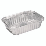 HFA Aluminum Oblong Pan, 1.5 lb, 5.13 x 7.06 x 1.69, Silver, 500/Carton