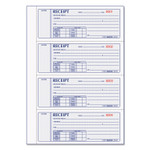 Rediform Money Receipt Book, Hardcover, Three-Part Carbonless, 7 x 2.75, 4 Forms/Sheet, 200 Forms Total (RED8L818) View Product Image