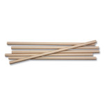 World Centric Sustainable Kraft Paper Straws, 8", 6,000/Carton