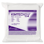 Kimtech W4 Critical Task Wipers, Flat Double Bag, 3-Ply, 9 x 9, Unscented, White, 100/Bag, 5 Bags/Carton