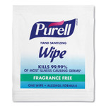 PURELL Premoistened Sanitizing Hand Wipes, Individually Wrapped, 5 x 7, Unscented, White, 1,000/Carton (GOJ90211M) View Product Image