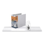 Stride QuickFit D-Ring View Binder, 3 Rings, 6" Capacity, 11 x 8.5, White
