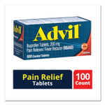 Advil Ibuprofen Pain Reliever Tablets, 100 Count Advil Ibuprofen Pain Reliever Tablets, 100 Count