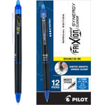 Pilot FriXion Synergy Clicker Erasable Gel Pen, Retractable, Extra-Fine 0.5 mm, Blue Ink, Black/Blue Barrel, Dozen Pilot FriXion Synergy Clicker Erasable Gel Pen, Retractable, Extra-Fine 0.5 mm, Blue Ink, Black/Blue Barrel, Dozen