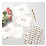 Avery White Easy Peel Mailing Labels with Metallic Border, Inkjet/Laser Printers, 1 x 2.63, White, 30/Sheet, 10 Sheets/Pack Avery White Easy Peel Mailing Labels with Metallic Border, Inkjet/Laser Printers, 1 x 2.63, White, 30/Sheet, 10 Sheets/Pack